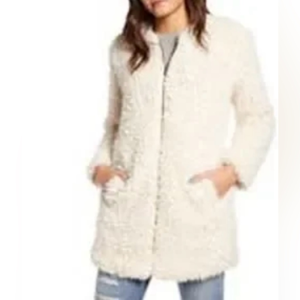 Bb Dakota Ivory Teddy Bear Jacket